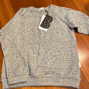 NWT miles gray crewneck sweatshirt 4T